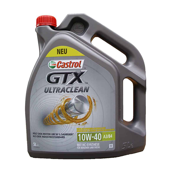 моторно масло CASTROL GTX ULTRACLEAN 10W40 A3/B4 5L