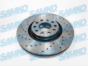 Спирачни дискове SAMKO за AUDI A4 2001- перфориран - A1031V Спирачни дискове SAMKO - A1031V