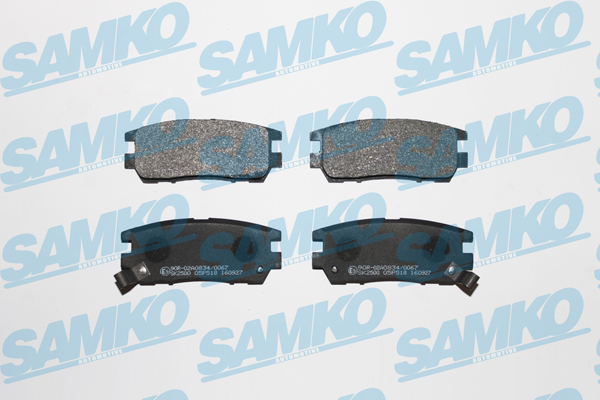 Спирачни накладки SAMKO за MITSUBISHI Pajero  - 5SP518 Спирачни накладки SAMKO - 5SP518