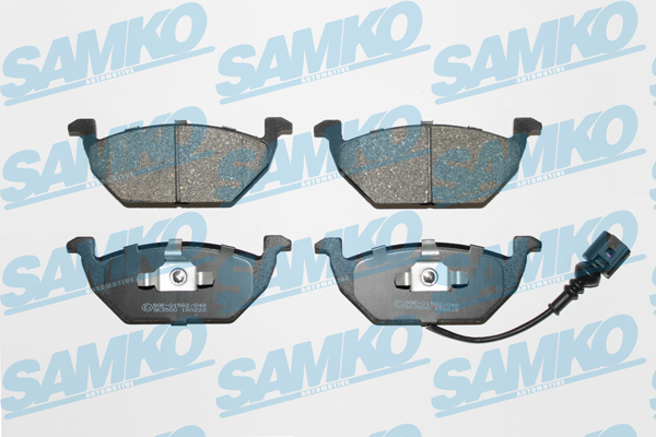 Спирачни накладки SAMKO за AUDI A2, A3, VW Golf V, VI, SKODA  - 5SP692 Спирачни накладки SAMKO -5SP692