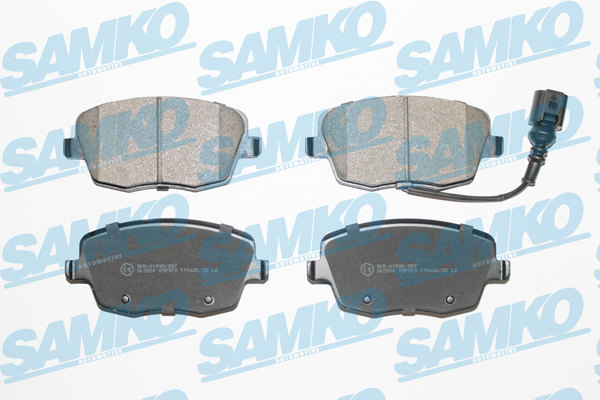 Спирачни накладки SAMKO за VW Polo, SKODA Fabia, Roomster  - 5SP973 Спирачни накладки SAMKO -5SP973