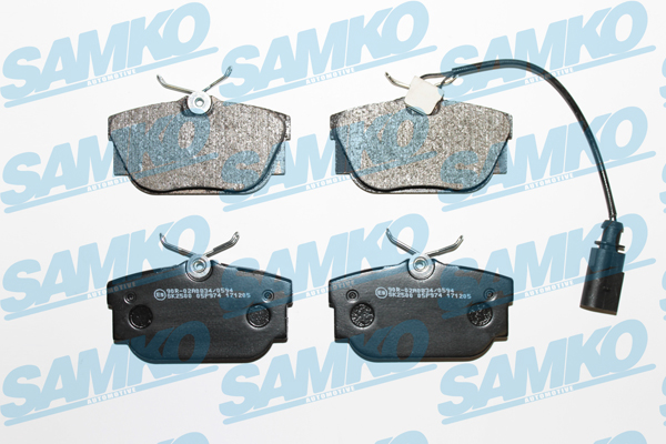 Спирачни накладки SAMKO за VW  - 5SP974 Спирачни накладки SAMKO -5SP974