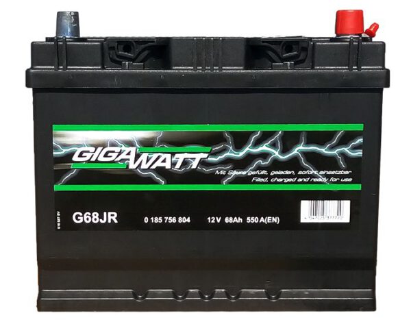 Акумулатор за кола GIGAWATT 68Ah JIS R+