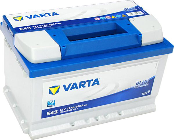 Акумулатор за кола VARTA 72AH BLUE DYNAMIC - E43