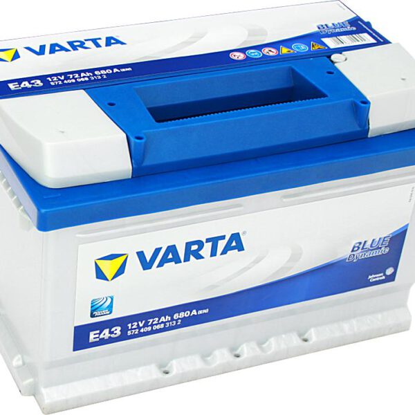 Акумулатор за кола VARTA 72AH BLUE DYNAMIC - E43