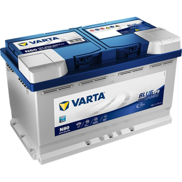 Акумулатор за кола VARTA BLUE Dynamic N80 80Ah 800A, EFB