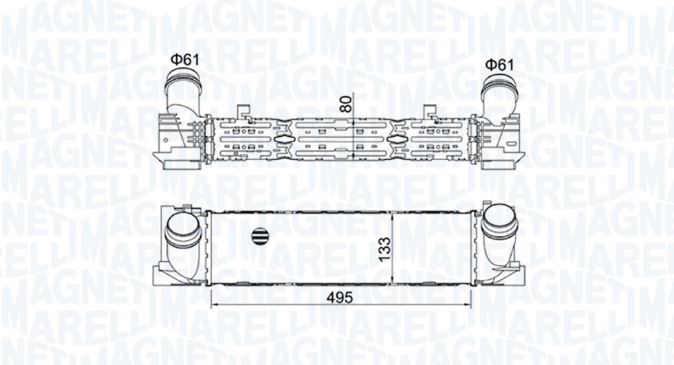 Интеркулер Magneti Marelli 351319204900 за BMW MST490