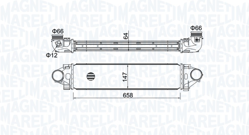 Интеркулер Magneti Marelli 351319204990 за FORD MST499