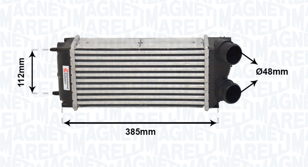 Интеркулер Magneti Marelli 351319205090 за CITROEN MST509