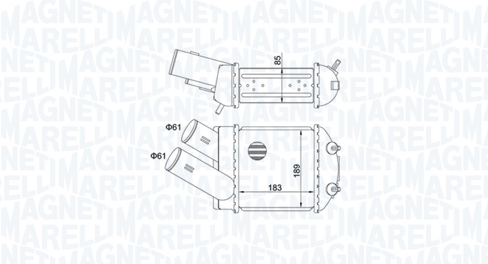 Интеркулер Magneti Marelli 351319205150 за RENAULT MST515
