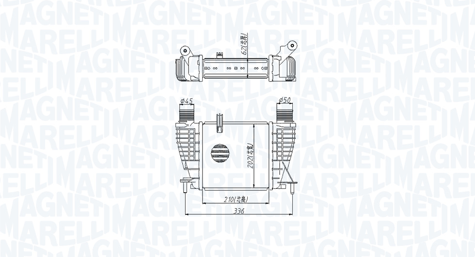 Интеркулер Magneti Marelli 351319205320 за NISSAN MST532
