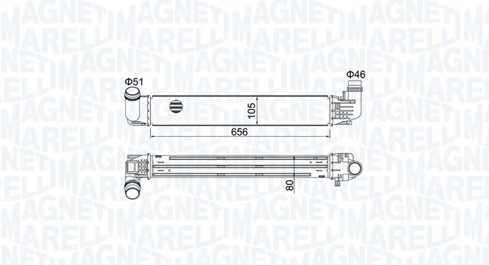Интеркулер Magneti Marelli 351319205360 за DACIA MST536