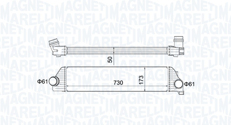 Интеркулер Magneti Marelli 351319205410 за RENAULT MST541