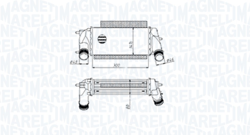Интеркулер Magneti Marelli 351319205490 за FORD MST549