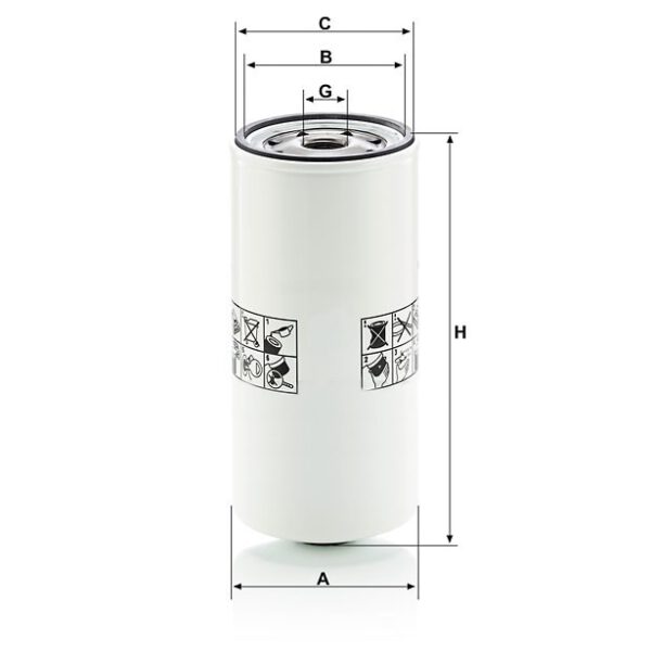 Горивен филтър MANN WK11040X  за JOHN DEERE Горивен филтър MANN WK11040X